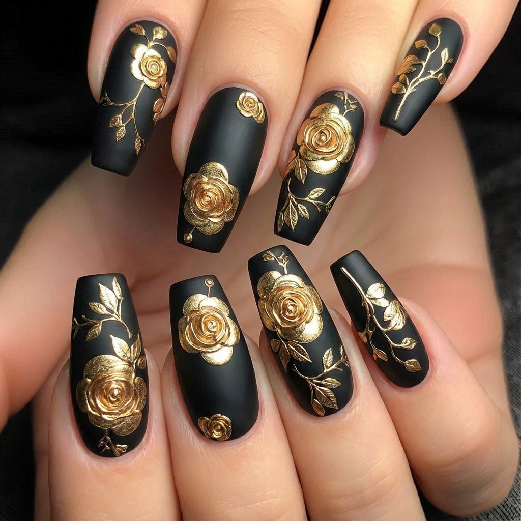 Nail Art Press On - Sztuczne paznokcie 3D dla kobiet i