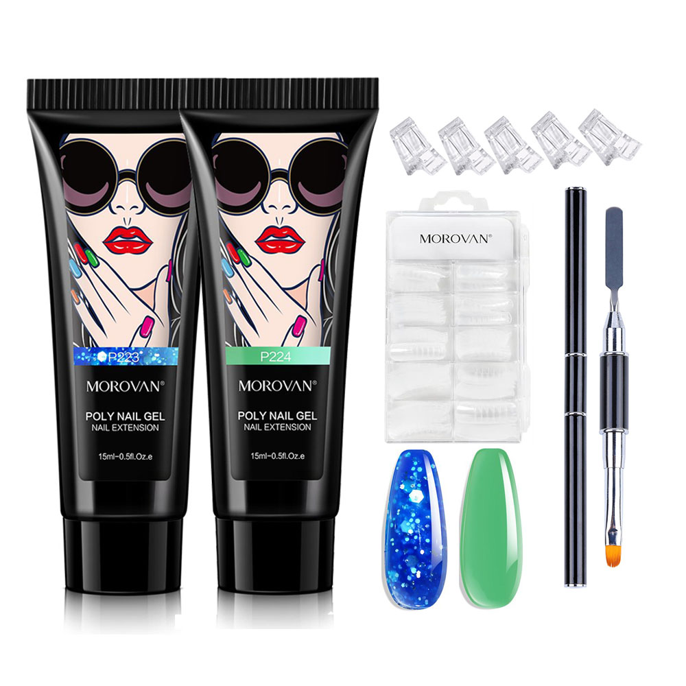 Polygel Nail Kit - Poli zestaw żeli do paznokci-15ml zestawy