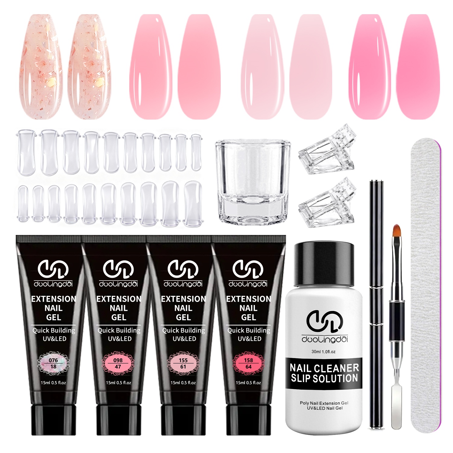 Polygel Nail Kit - Zestaw do paznokci z poligelowym żelem