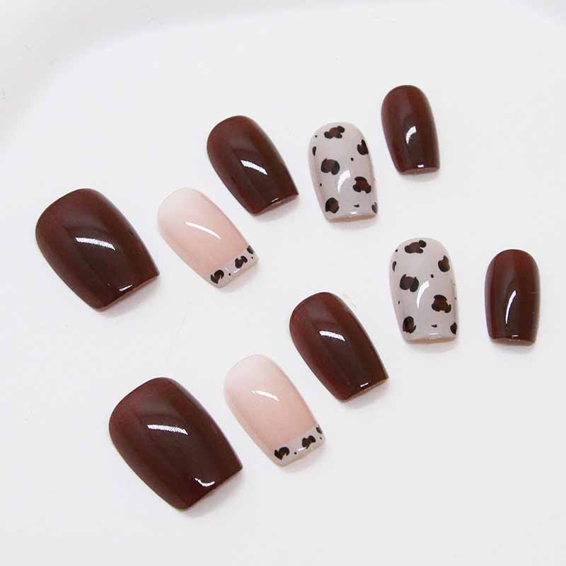 Nail Art Red Wine Cat Eye - 10Pcs Women Wine Red Handmade Press