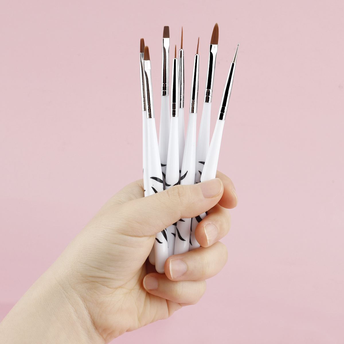 8 szt. pędzli do zdobienia paz – Polygel Nail Kit recenzja i cena