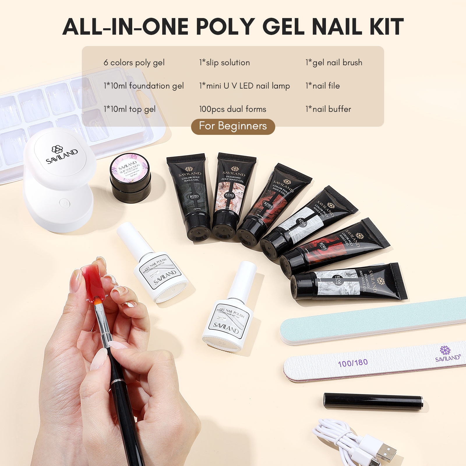 Zestaw do paznokci Saviland Po – Polygel Nail Kit recenzja i cena