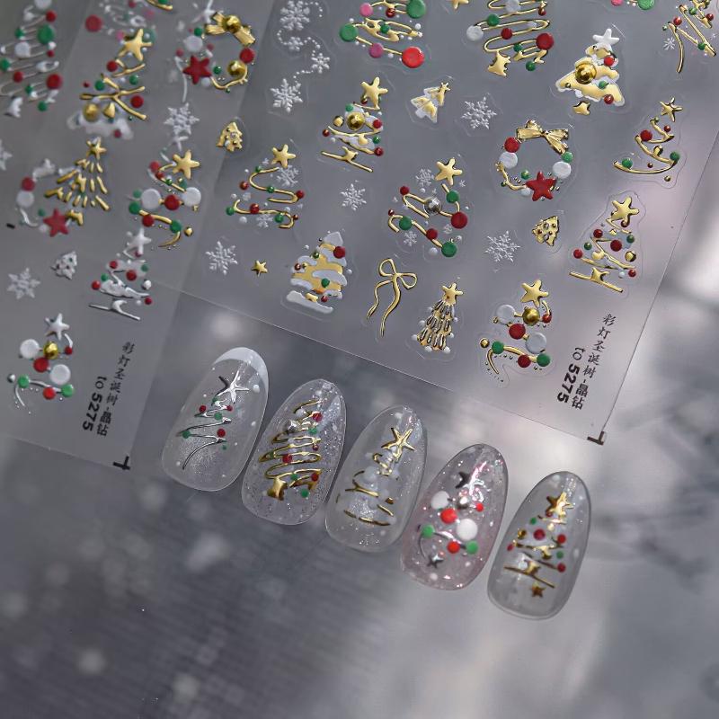 Naklejki na paznokcie 3D z mot – Nail Art Xmas Stickers recenzja i cena