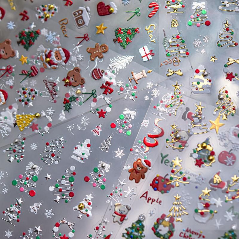 Naklejki na paznokcie 3D z mot – Nail Art Xmas Stickers recenzja i cena