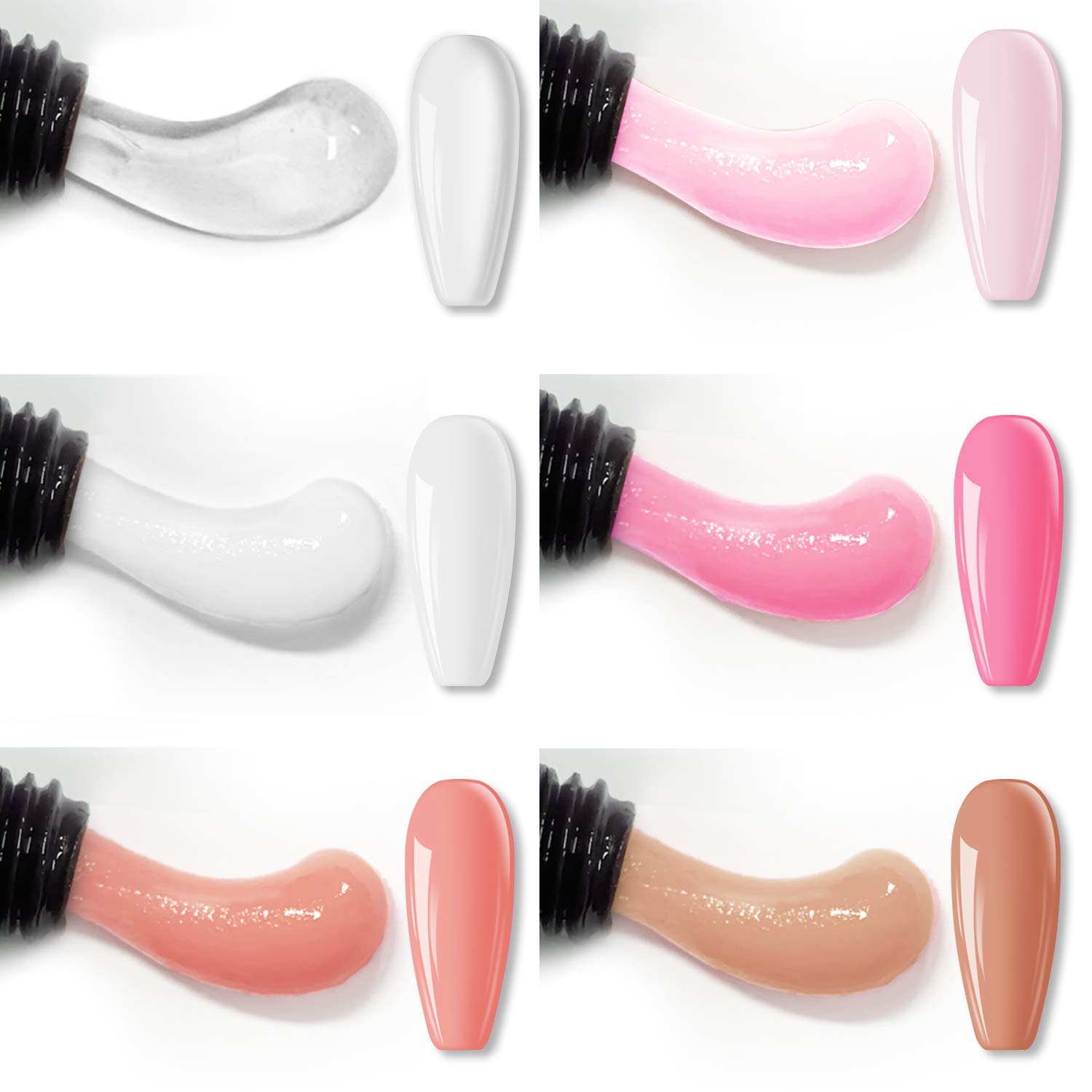Zestaw żelu do paznokci 6 kolo – Polygel Nail Kit recenzja i cena