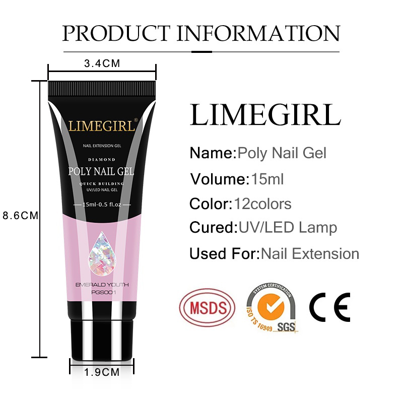 15ml Zestaw żelu do paznokci d – Polygel Nail Kit recenzja i cena