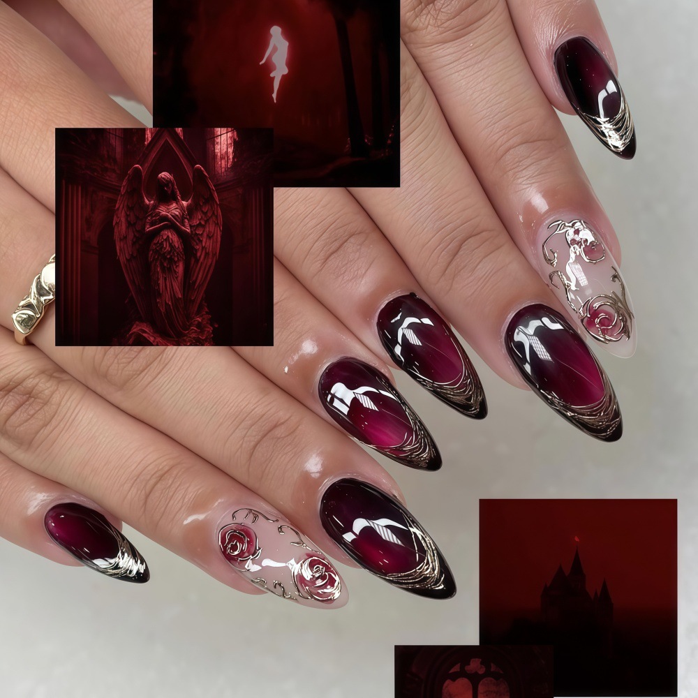 Sztuczne paznokcie 3D dla kobi – Nail Art Press On recenzja i cena
