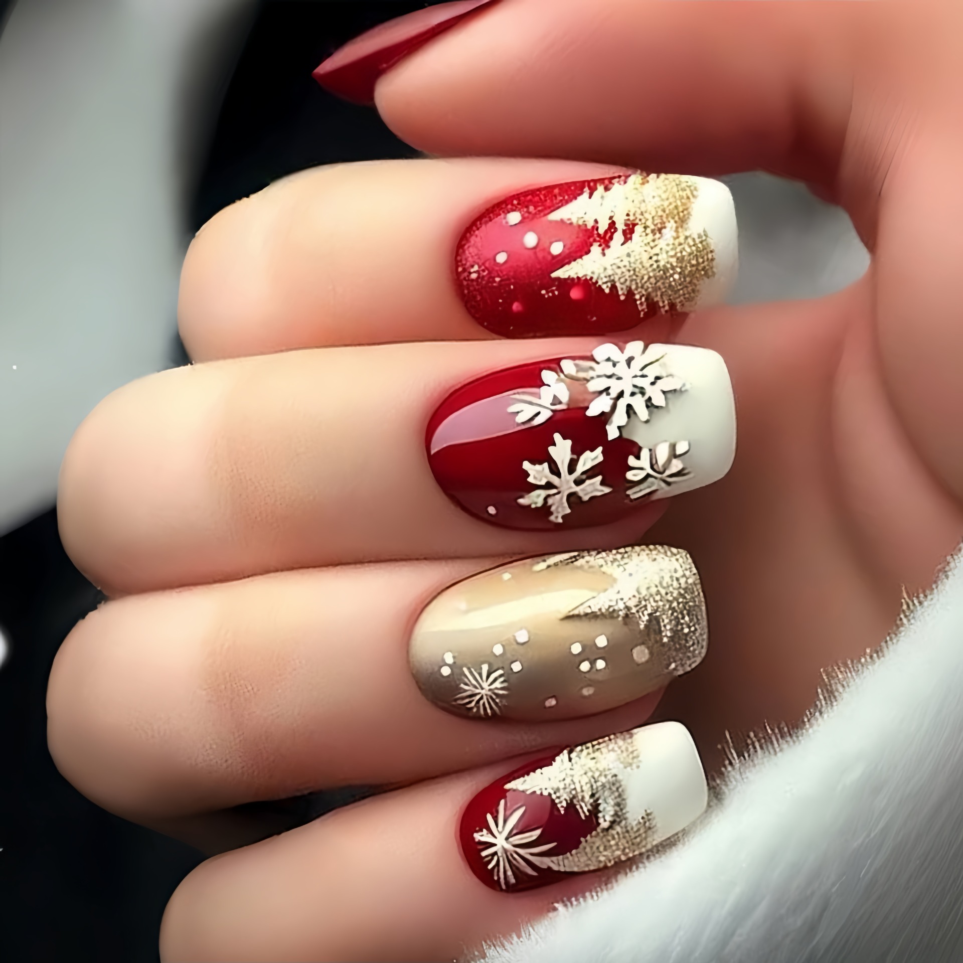 Średnie sztuczne paznokcie na  – Nail Art Press On recenzja i cena