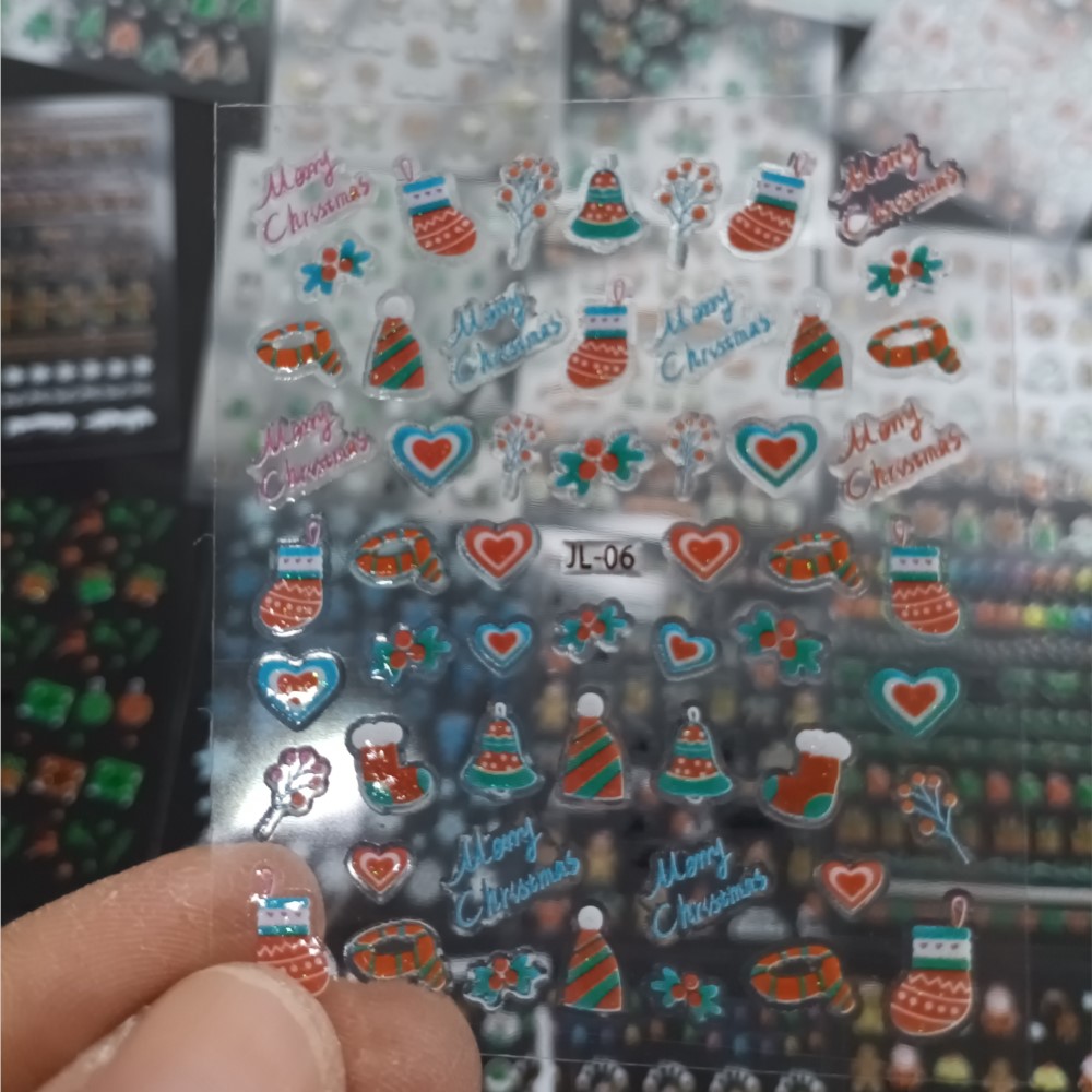 30PCS Świąteczne naklejki na p – Nail Art Xmas Stickers recenzja i cena