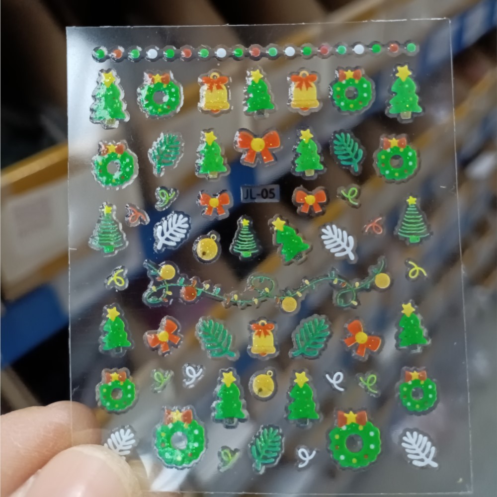 30PCS Świąteczne naklejki na p – Nail Art Xmas Stickers recenzja i cena