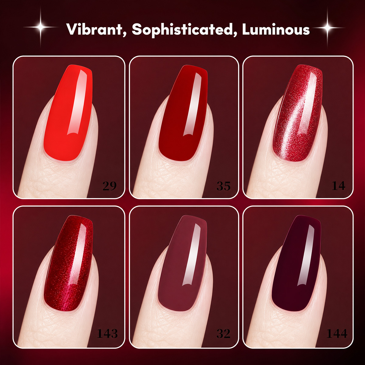 7-częściowy zestaw żelowych la – Nail Art Red Wine Cat Eye recenzja i cena
