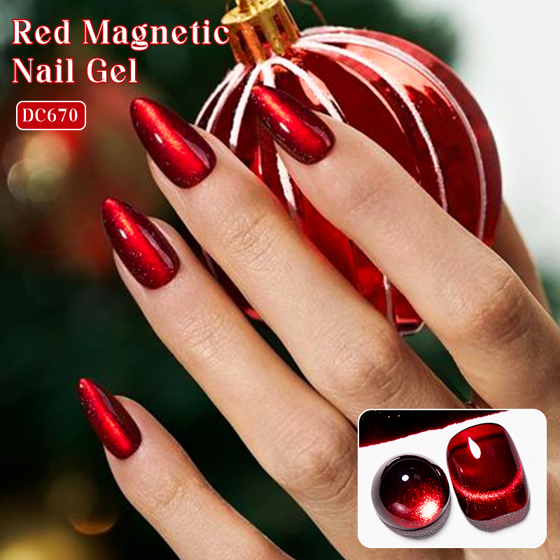 Mtssii 7ML Wine Red Cat Magnet – Nail Art Red Wine Cat Eye recenzja i cena