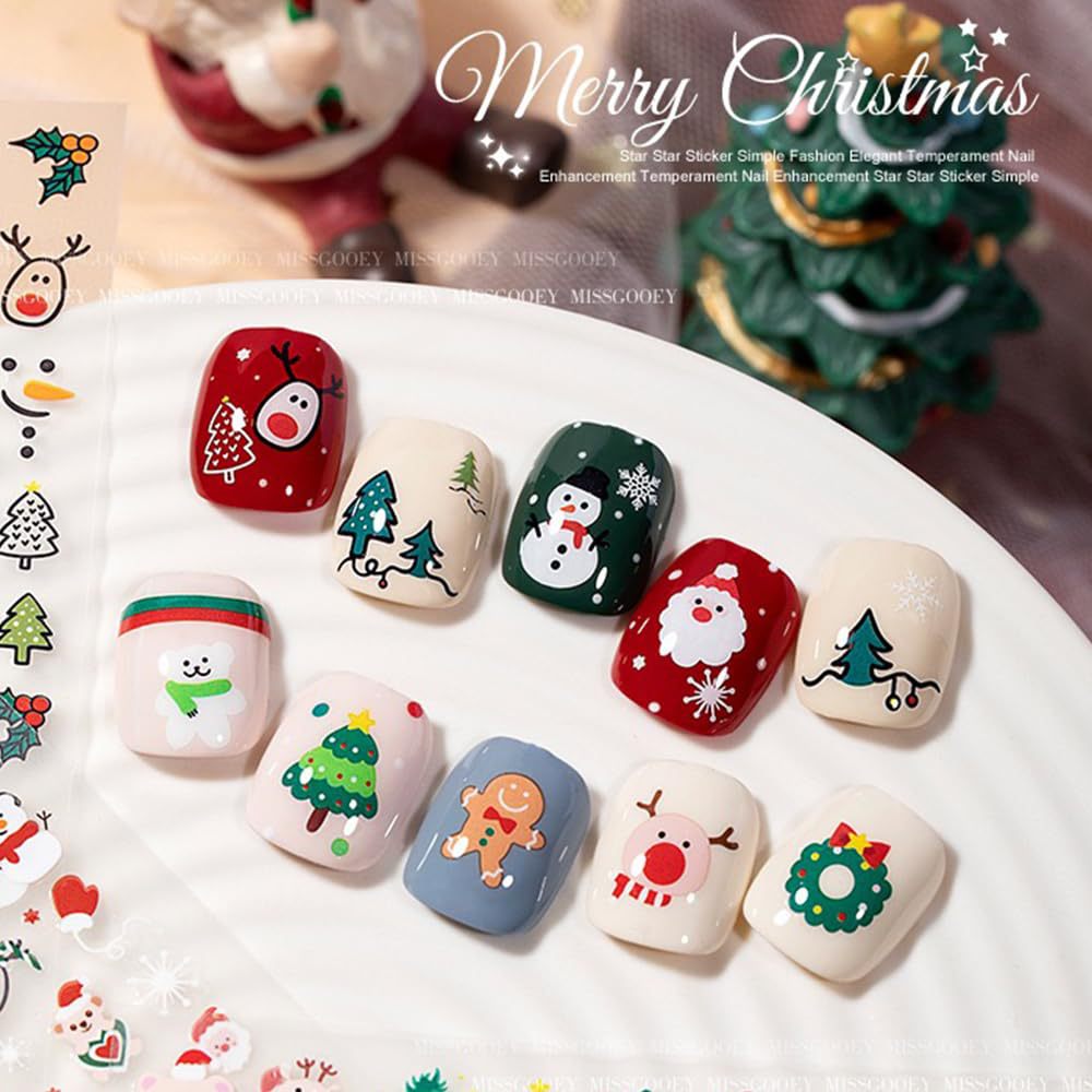 30 arkuszy świątecznych naklej – Nail Art Xmas Stickers recenzja i cena