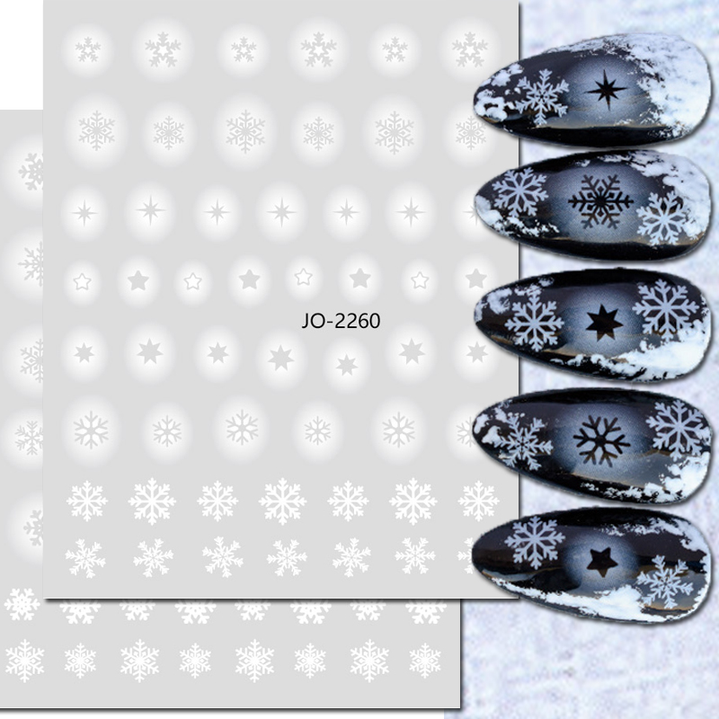 Nail Art 3d naklejki białe pus – Nail Art Xmas Stickers recenzja i cena