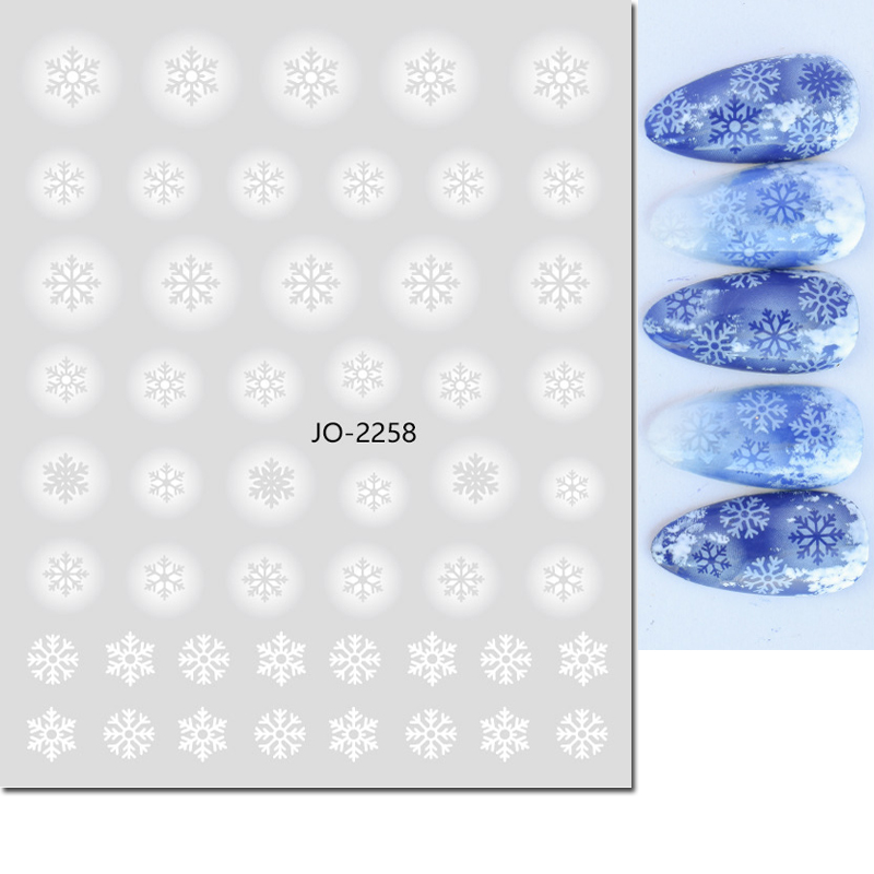Nail Art 3d naklejki białe pus – Nail Art Xmas Stickers recenzja i cena