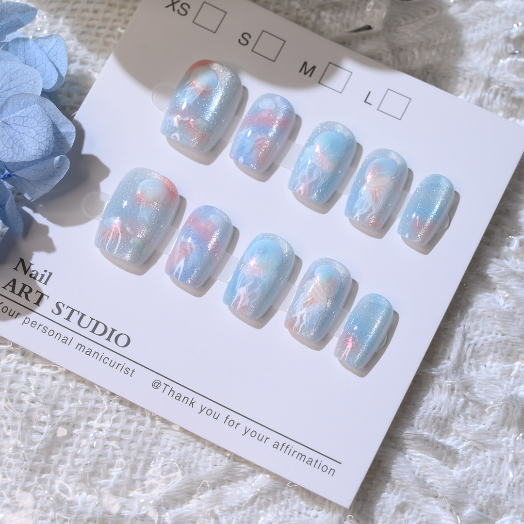 10 szt. Damskie Kolorowe Marzy – Nail Art Press On recenzja i cena