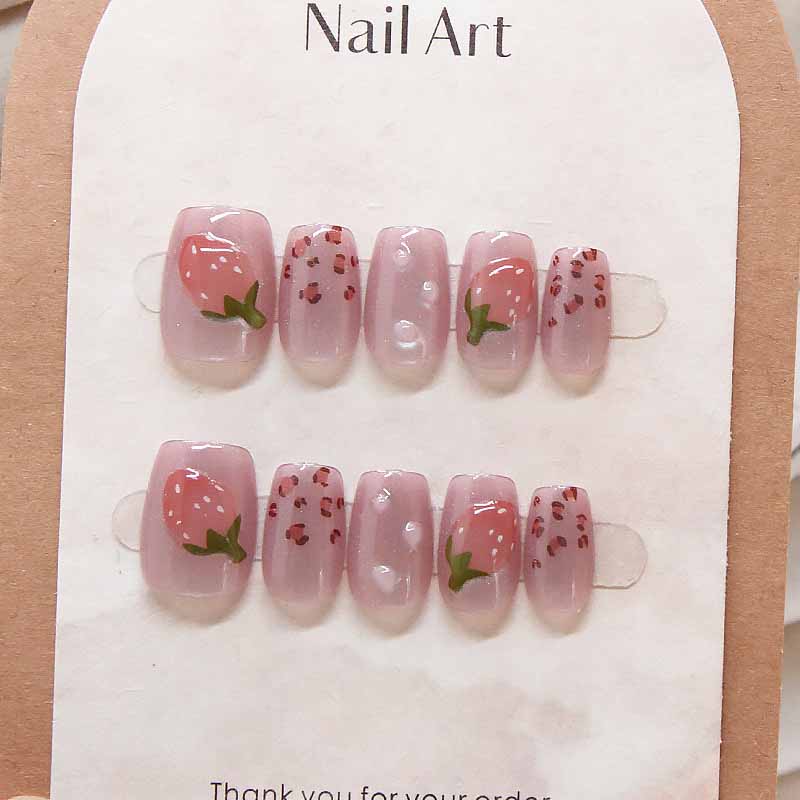 10Pcs Women Wine Red Handmade  – Nail Art Red Wine Cat Eye recenzja i cena