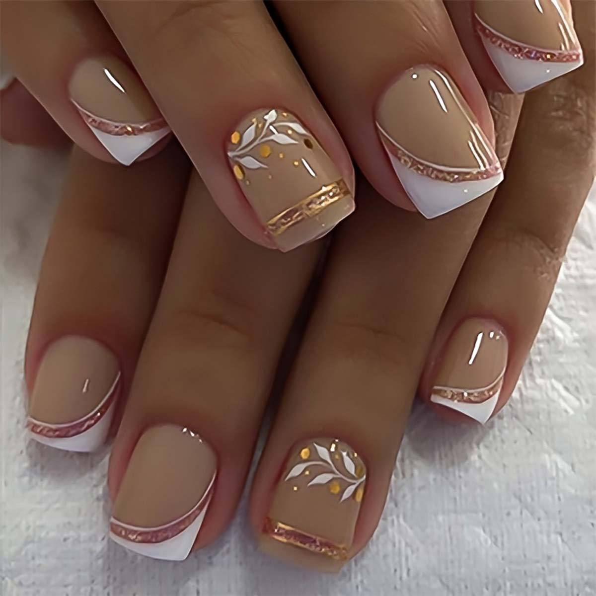 Krótkie, średnie sztuczne pazn – Nail Art Press On recenzja i cena