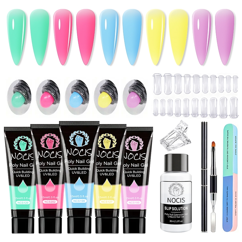 Zestaw żeli do paznokci NOCIS  – Polygel Nail Kit recenzja i cena