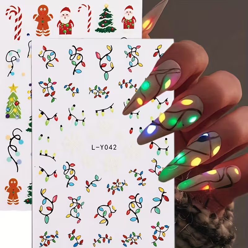 Naklejki na paznokcie 3D Świąt – Nail Art Xmas Stickers recenzja i cena