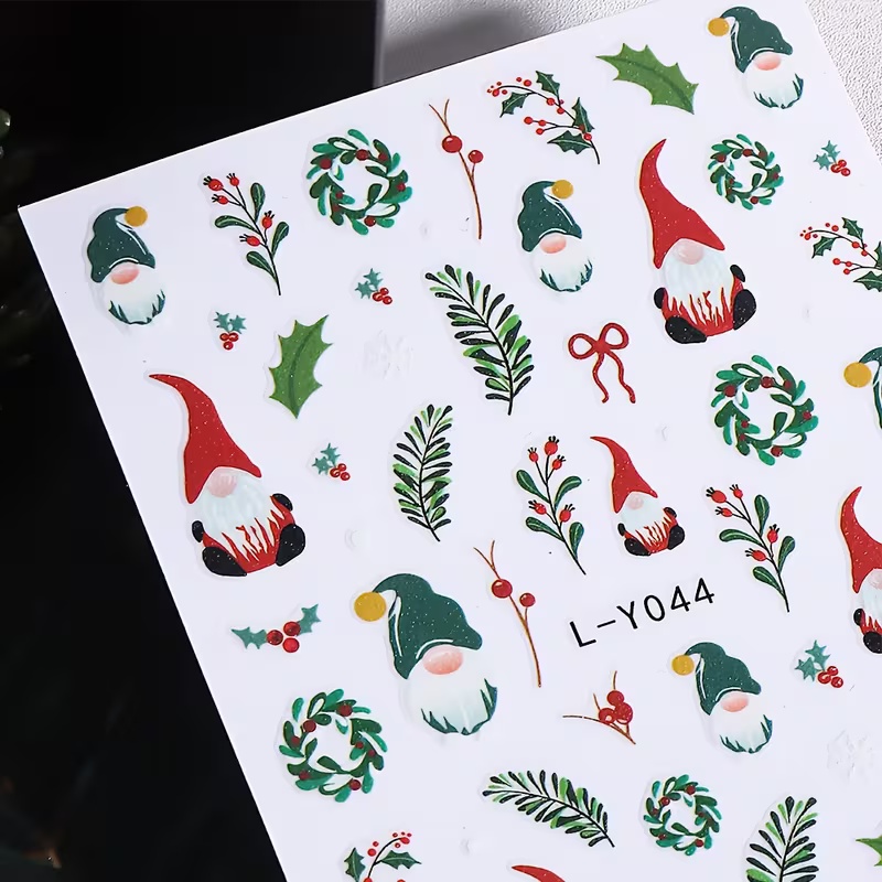 Naklejki na paznokcie 3D Świąt – Nail Art Xmas Stickers recenzja i cena