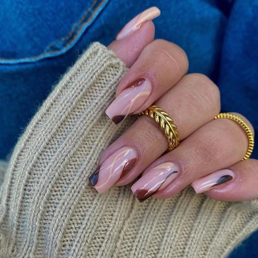 Krótkie, średnie sztuczne pazn – Nail Art Press On recenzja i cena