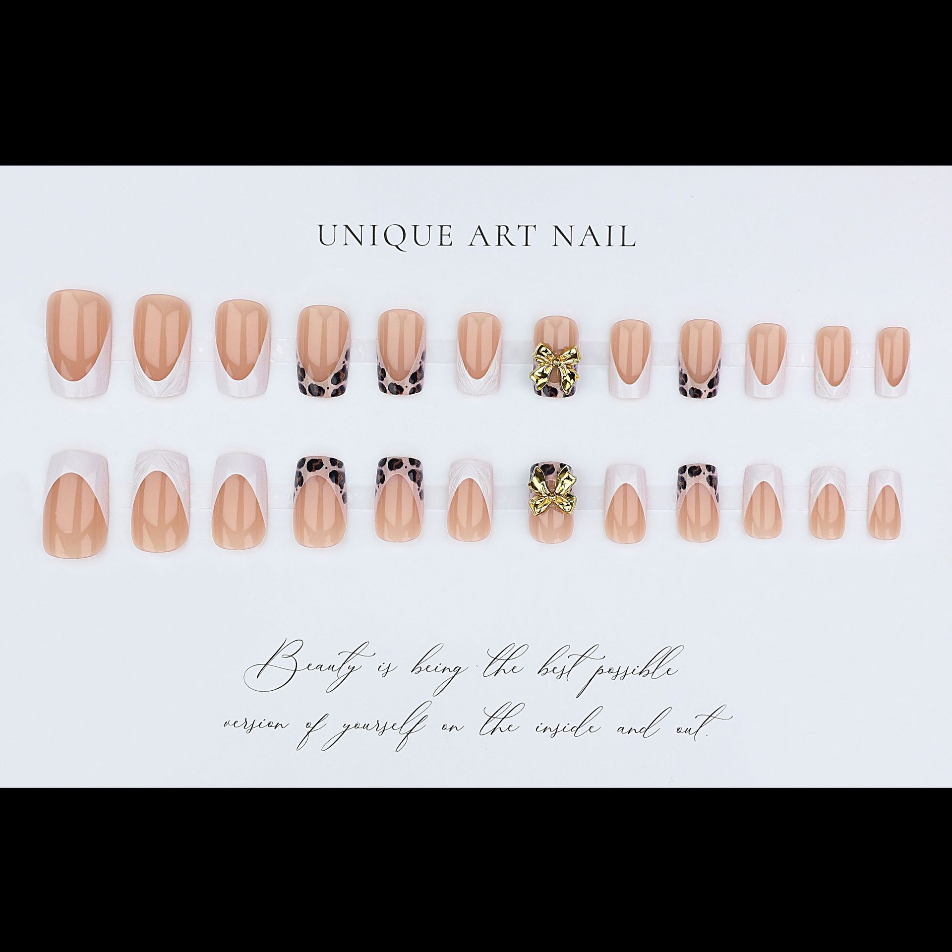 Krótkie kwadratowe sztuczne pa – Nail Art Press On recenzja i cena