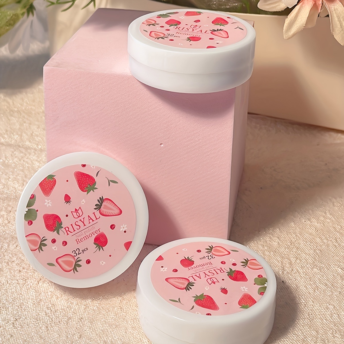 32 szt./pudełko Płatki do usuw – Nail Art Strawberry recenzja i cena