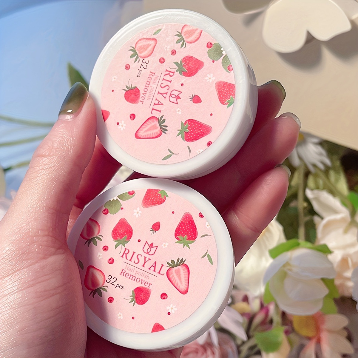 32 szt./pudełko Płatki do usuw – Nail Art Strawberry recenzja i cena