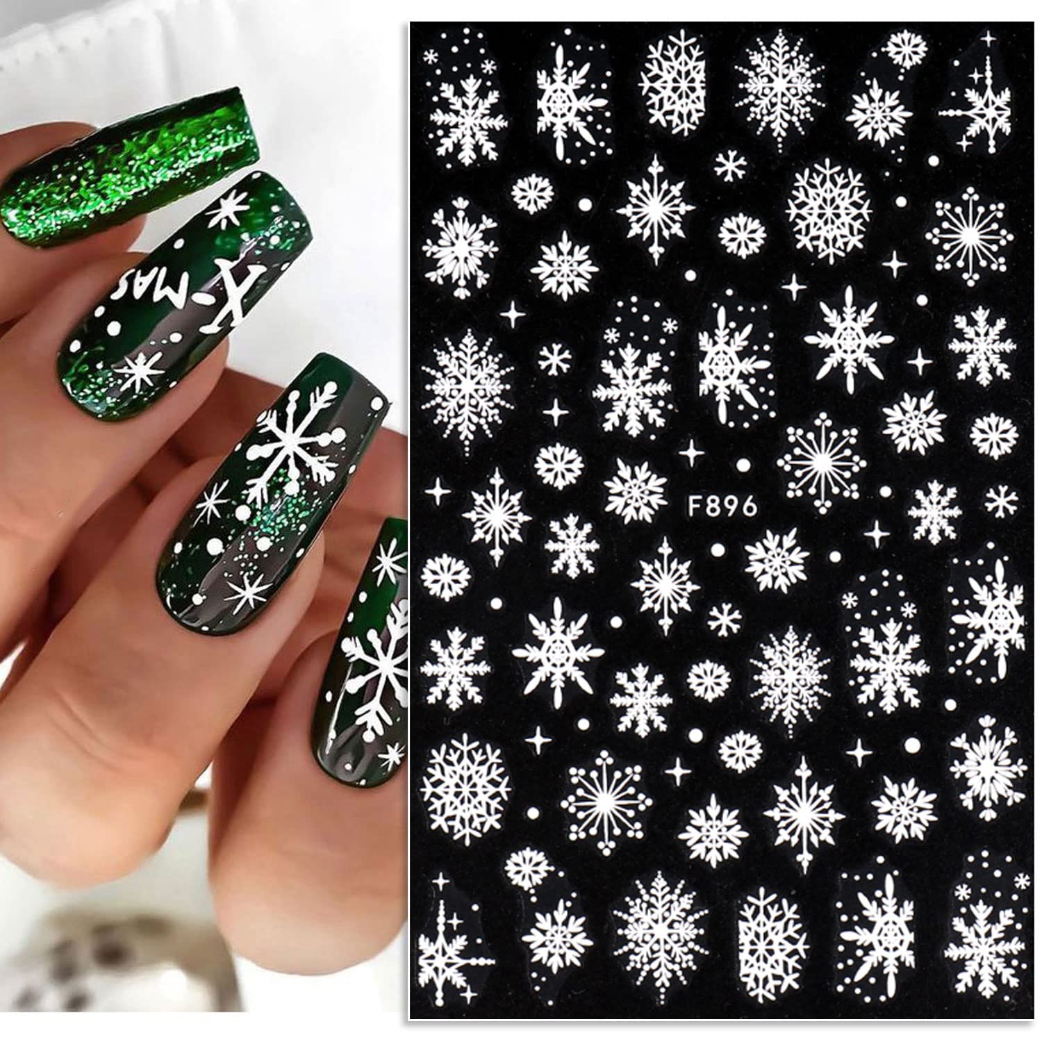 3D Płatek śniegu Naklejki do p – Nail Art Xmas Stickers recenzja i cena
