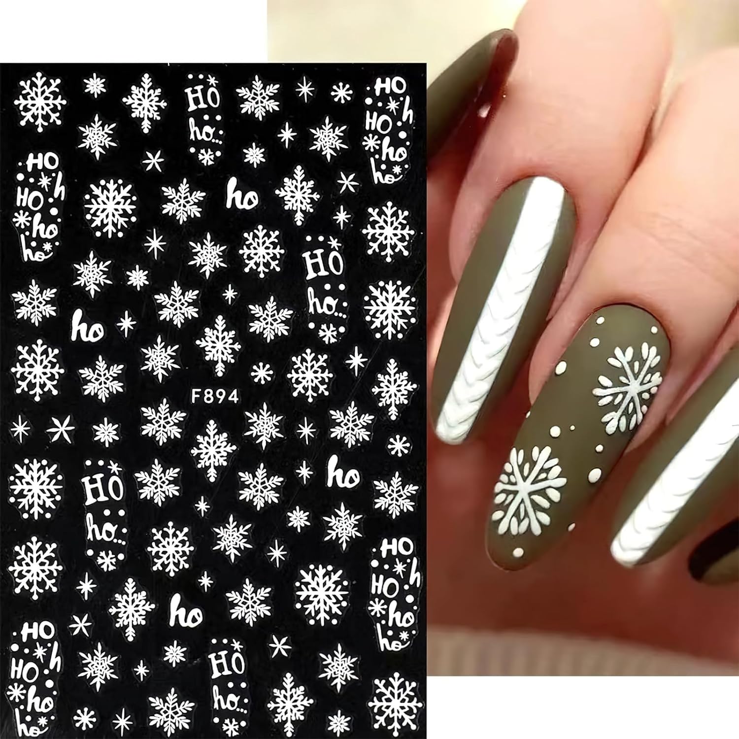 3D Płatek śniegu Naklejki do p – Nail Art Xmas Stickers recenzja i cena